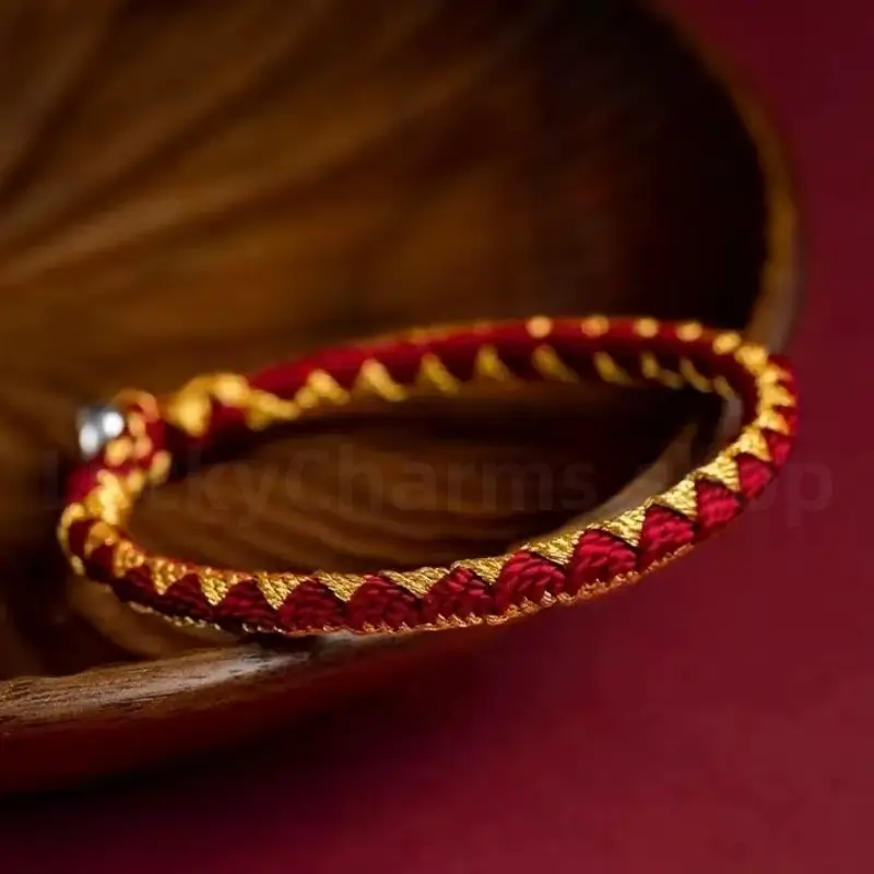 Dragon Scale Motif Nine Vehicle Vajra Knot Braided Bracelet-LuckyCharms.Shop