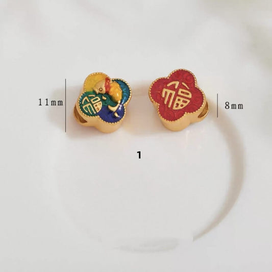 LuckyCharms Gold-plated Yearly Surplus Bracelet Accompanying Beads