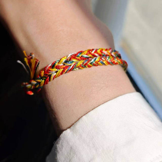 LuckyCharms Colorful Handmade Braided Rope Bracelet