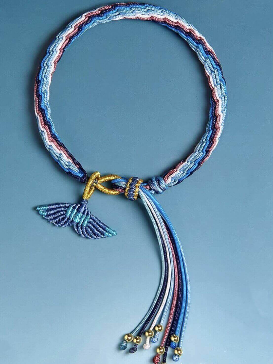 LuckyCharms Fish Tail Samsara Knot Braided Bracelet