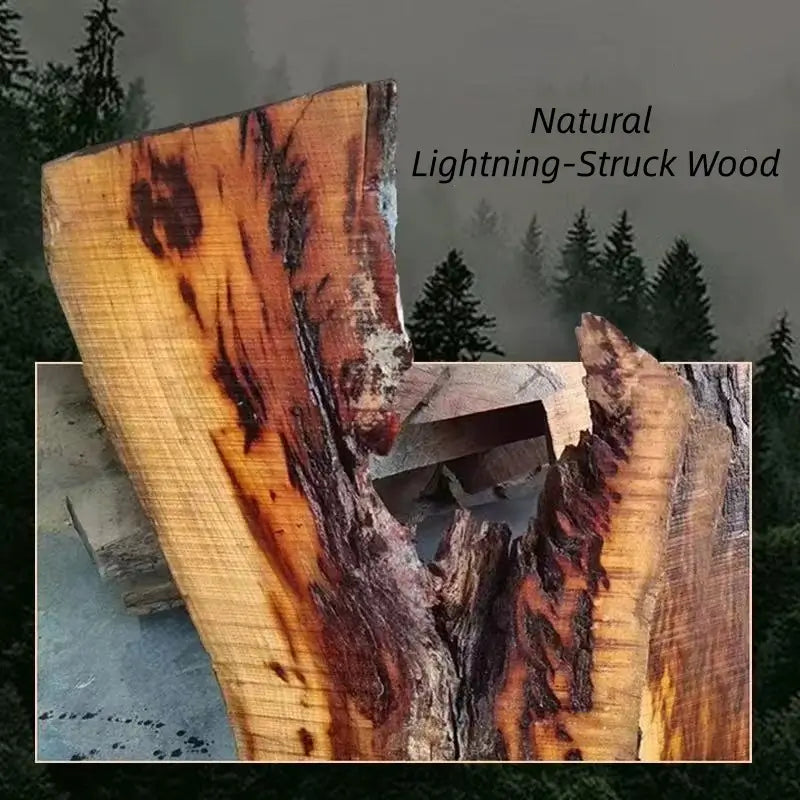 Natural Lightning-Struck Wood Taoist Big Dipper Peach Wood Sword YINYANG-LuckyCharms.Shop