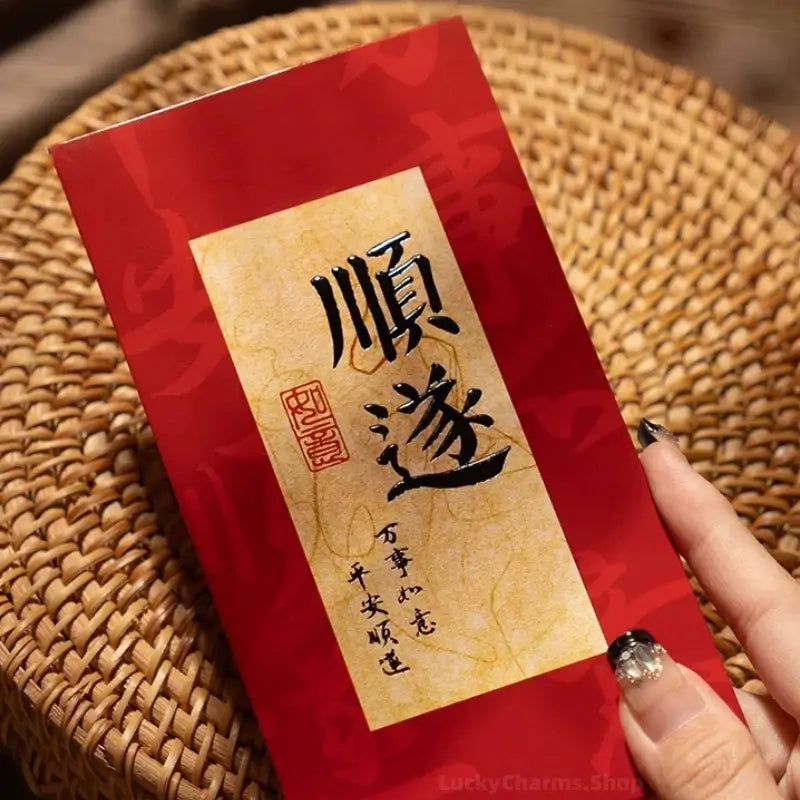 2026 Year of the Horse Chinese Calligraphy Creative Red Envelope Set-LuckyCharms.Shop