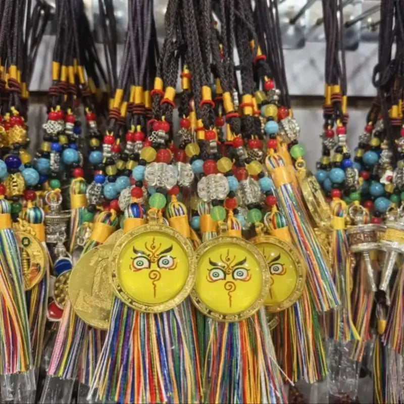 Kumbum Monastery Enpowered Tibetan-Style Yellow Jambhala Wealth-Attracting Pendant-LuckyCharms.Shop