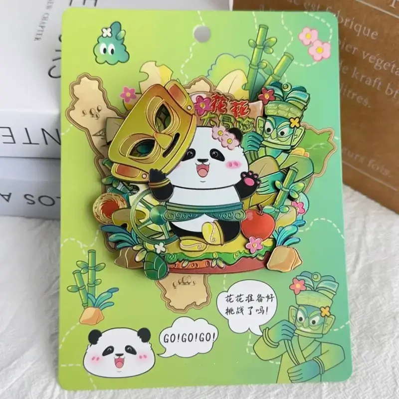 Panda Huahua Series Face-Changing Refrigerator Magnet-LuckyCharms.Shop