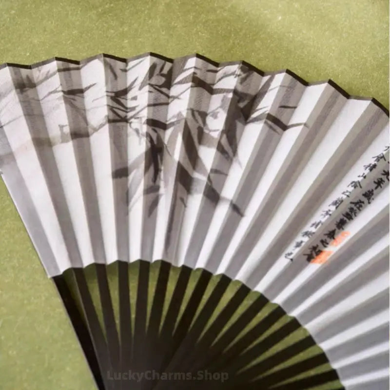 Nanjing Museum Lanting Pavilion Folding Fan Gift Set | Wang Xizhi Calligraphy Inspired | Elegant Bamboo Fan Decor
