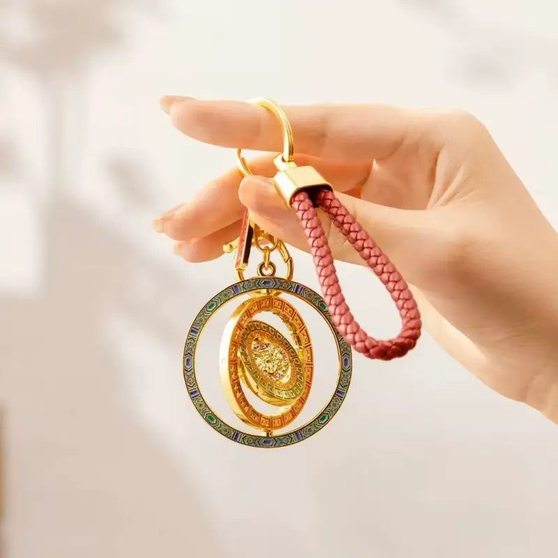 Wanchun Pavilion Caisson Ceiling Keychain from The Palace Museum-LuckyCharms.Shop