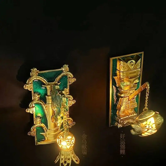 Sanxingdui Blessing-Illuminated Refrigerator Magnet from The Sanxingdui Museum-LuckyCharms.Shop