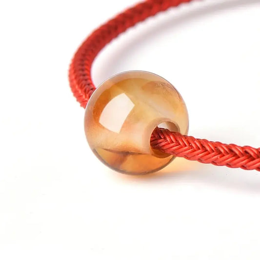 Natural Yellow Citrine Single Round Beads (Fortune-turning Beads) | DIY Jewelry Accessory-LuckyCharms.Shop