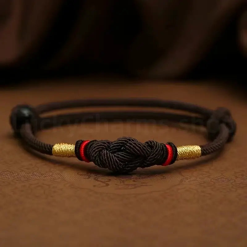 Truelove Knot Fortune-Turning Bead Lucky Handmade Rope Bracelet-LuckyCharms.Shop