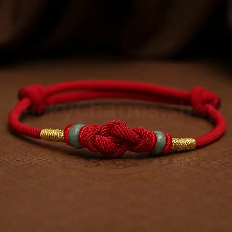 Truelove Knot Fortune-Turning Bead Lucky Handmade Rope Bracelet-LuckyCharms.Shop