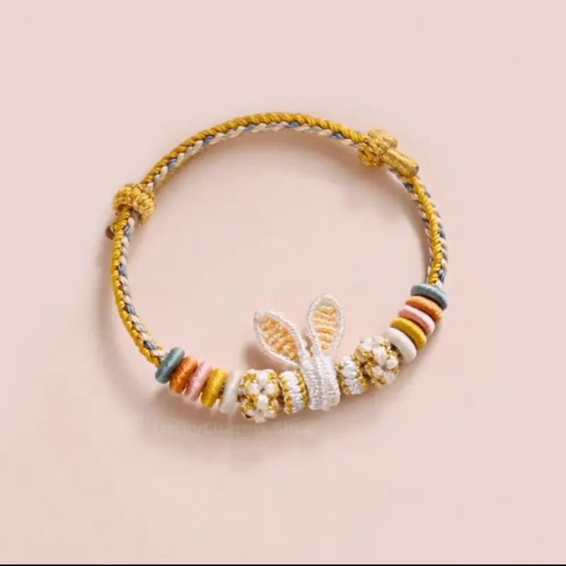 Lucky Rabbit Ear DIY Bracelet Adjustable Braided Friendship Jewelry for Girls Gift-LuckyCharms.Shop
