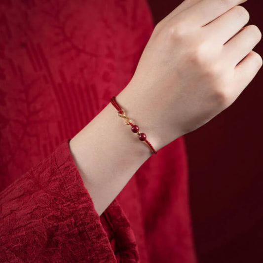 LuckyCharms Infinity Symbol Wealth Braided Rope Bracelet