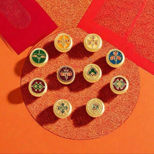 LuckyCharms Tibetan Five Directions Wealth Gods Eye Bracelet Accompanying Beads