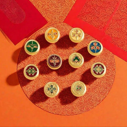 LuckyCharms Tibetan Five Directions Wealth Gods Eye Bracelet Accompanying Beads