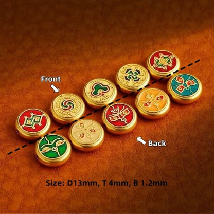 LuckyCharms Tibetan Five Directions Wealth Gods Eye Bracelet Accompanying Beads