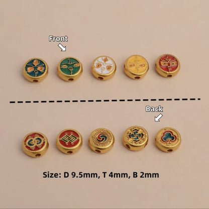 LuckyCharms Tibetan Five Directions Wealth Gods Eye Bracelet Accompanying Beads