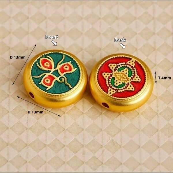 LuckyCharms Tibetan Five Directions Wealth Gods Eye Bracelet Accompanying Beads