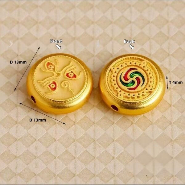 LuckyCharms Tibetan Five Directions Wealth Gods Eye Bracelet Accompanying Beads