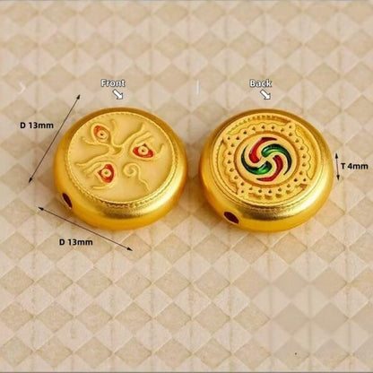 LuckyCharms Tibetan Five Directions Wealth Gods Eye Bracelet Accompanying Beads