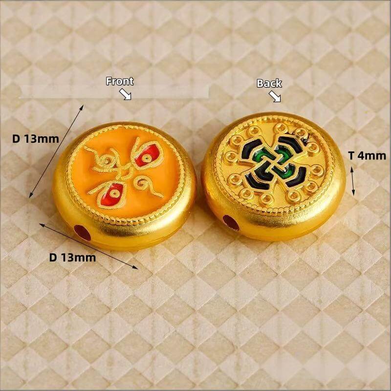 LuckyCharms Tibetan Five Directions Wealth Gods Eye Bracelet Accompanying Beads