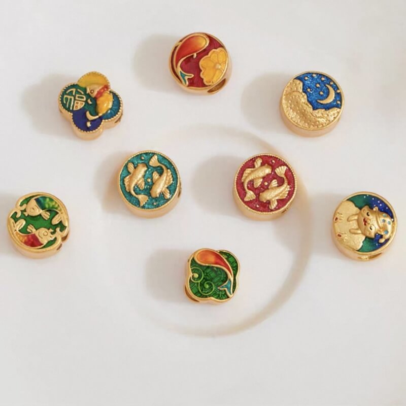 LuckyCharms Gold-plated Yearly Surplus Bracelet Accompanying Beads