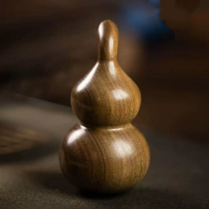 LuckyCharms Natural Lightning-struck Wood Taoist YINYANG Gourd Charm