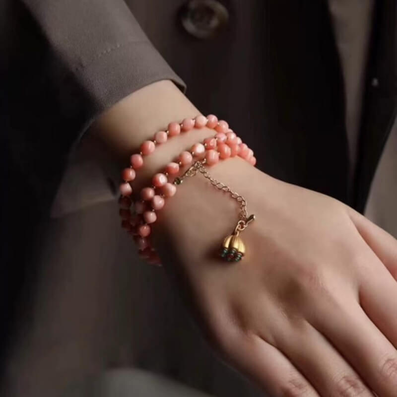 LuckyCharms Gold-plated Lotus Seedpod Pendant