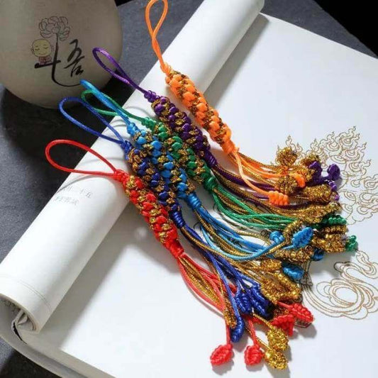 LuckyCharms Tibetan Pineapple-shaped Vajra Knot Handmade Charm