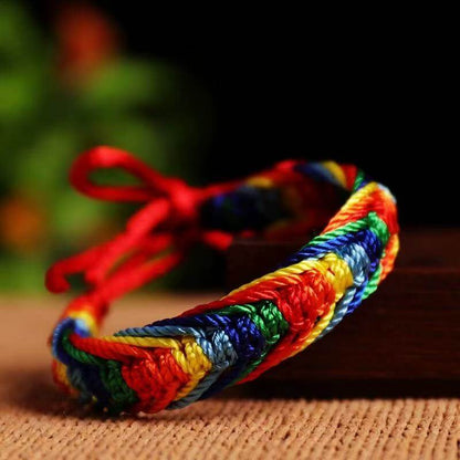LuckyCharms Tibetan Style Colorful Rope Braided Bracelet