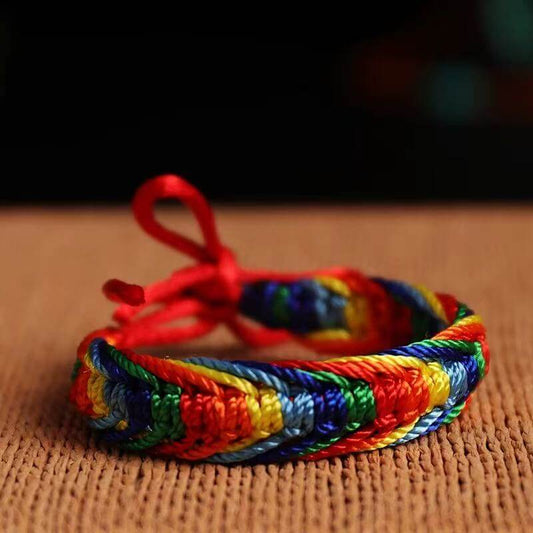 LuckyCharms Tibetan Style Colorful Rope Braided Bracelet