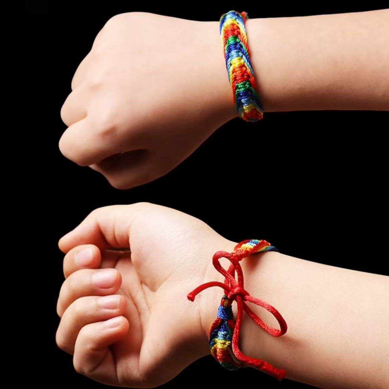 LuckyCharms Tibetan Style Colorful Rope Braided Bracelet