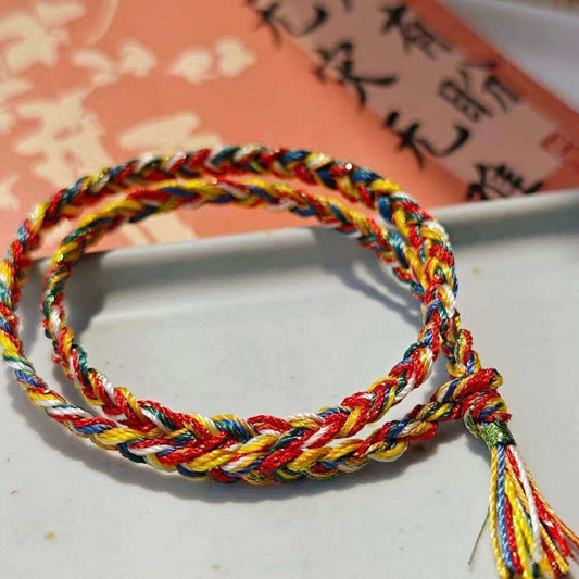 LuckyCharms Colorful Handmade Braided Rope Bracelet