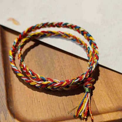 LuckyCharms Colorful Handmade Braided Rope Bracelet