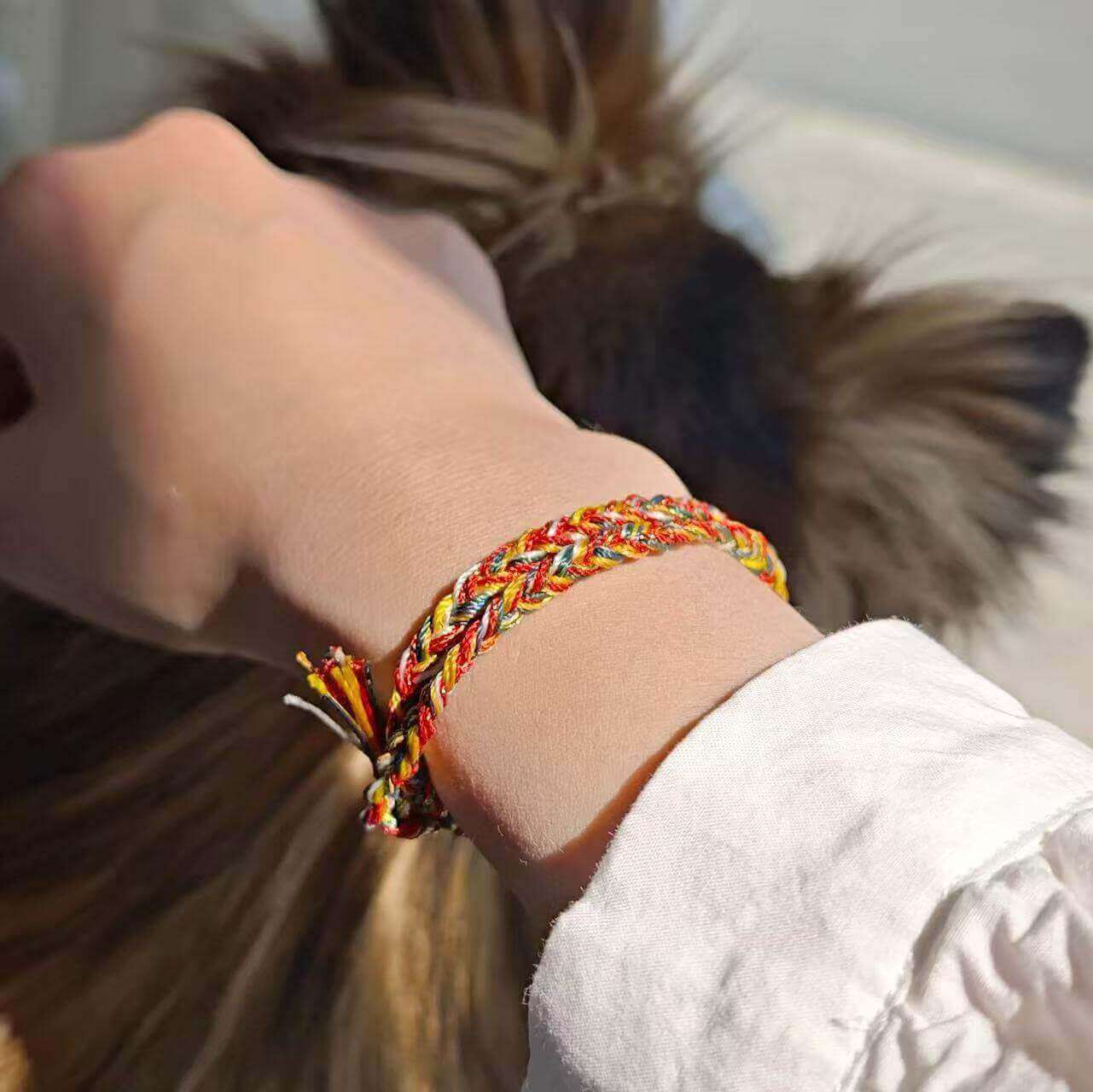 LuckyCharms Colorful Handmade Braided Rope Bracelet