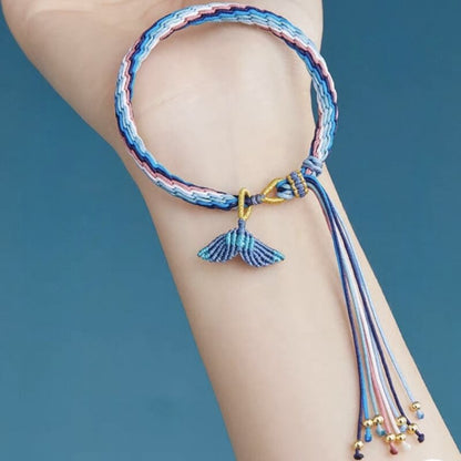 LuckyCharms Fish Tail Samsara Knot Braided Bracelet
