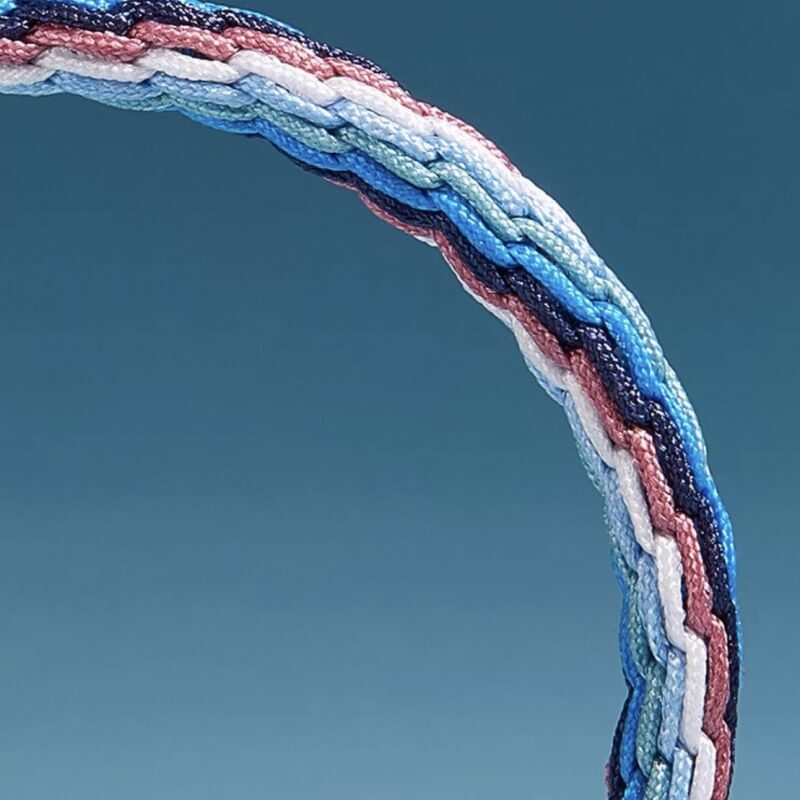 LuckyCharms Fish Tail Samsara Knot Braided Bracelet