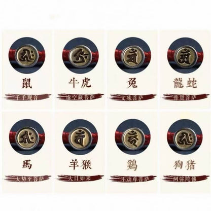 LuckyCharms Guardian Buddhas Seed Syllables Blessing Bracelet