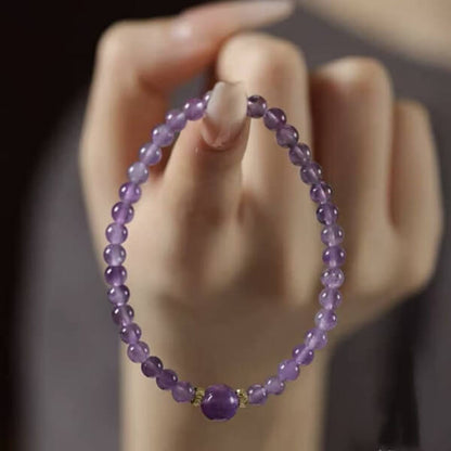 LuckyCharms Natural Garnet Fortune-Turning Beaded Bracelet