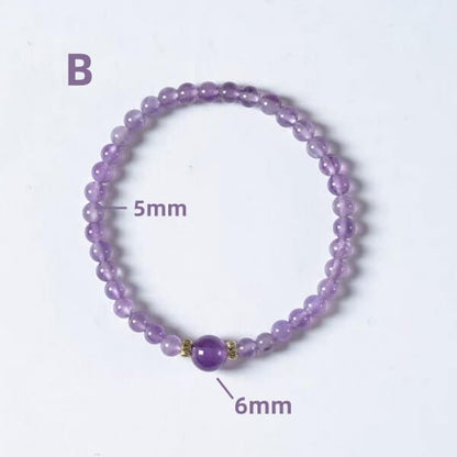 LuckyCharms Natural Garnet Fortune-Turning Beaded Bracelet