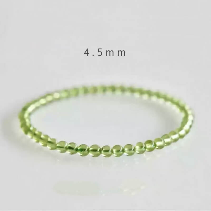 LuckyCharms Natural Peridot Green Beaded Bracelet