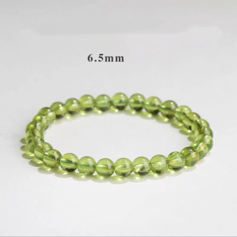 LuckyCharms Natural Peridot Green Beaded Bracelet