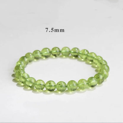 LuckyCharms Natural Peridot Green Beaded Bracelet