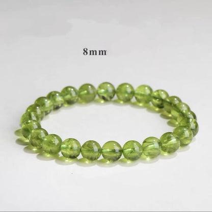 LuckyCharms Natural Peridot Green Beaded Bracelet