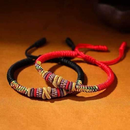 LuckyCharms Nine Vehicle Vajra Knot Braided Bracelet