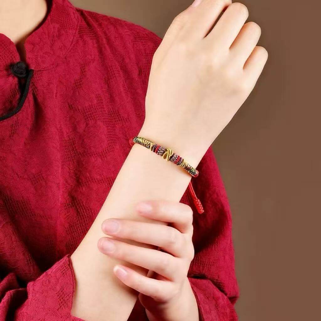 LuckyCharms Nine Vehicle Vajra Knot Braided Bracelet