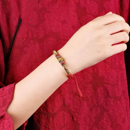 LuckyCharms Nine Vehicle Vajra Knot Braided Bracelet