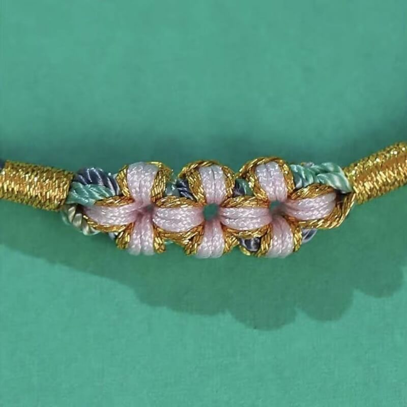 LuckyCharms Peach Blossom Colorful Braided Blessing Bracelet