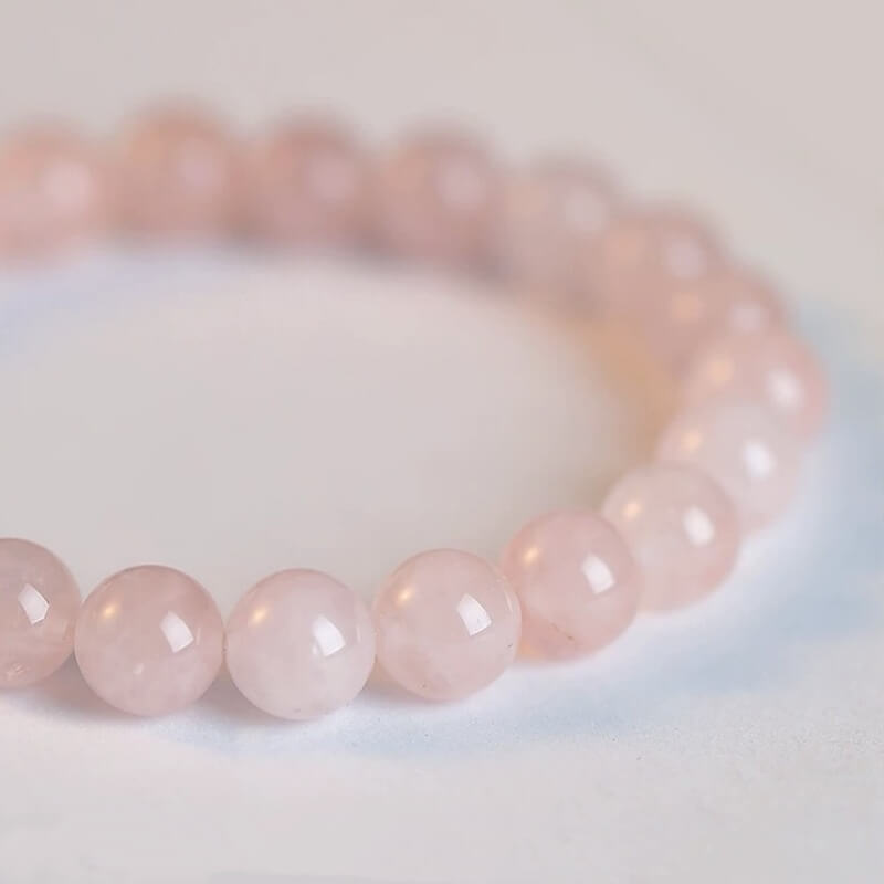 LuckyCharms Natural Rose Quartz Pink Fortune & Love Bracelet