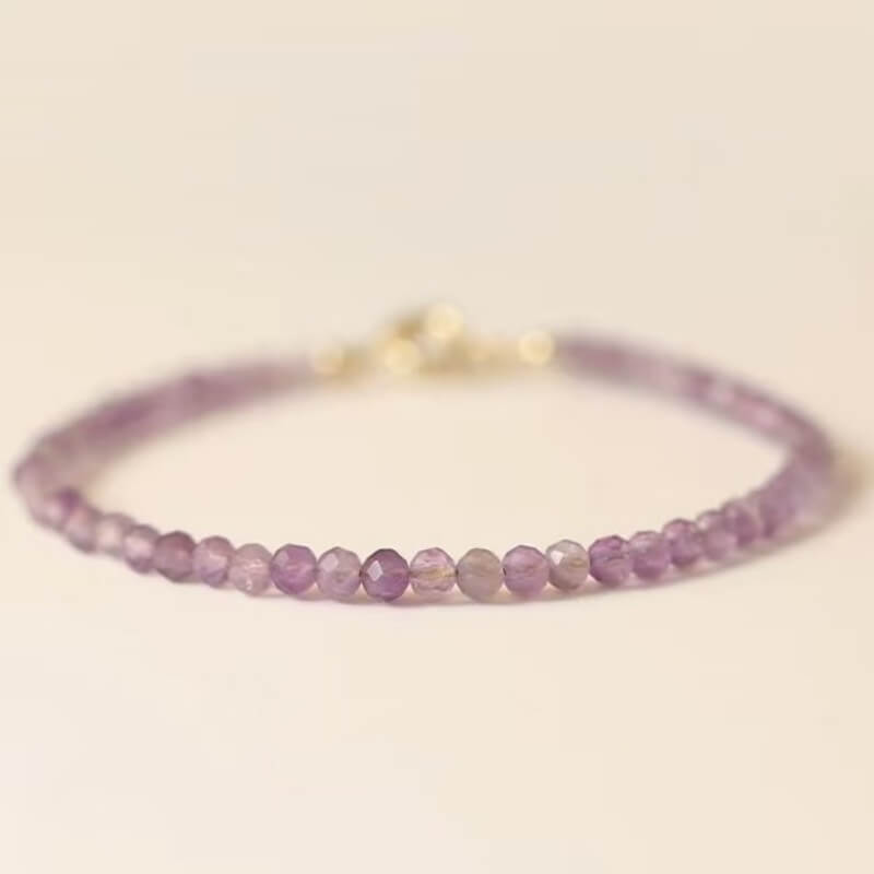 LuckyCharms Natural Tanzanite Purple Love & Wisdom Blessing Bracelet