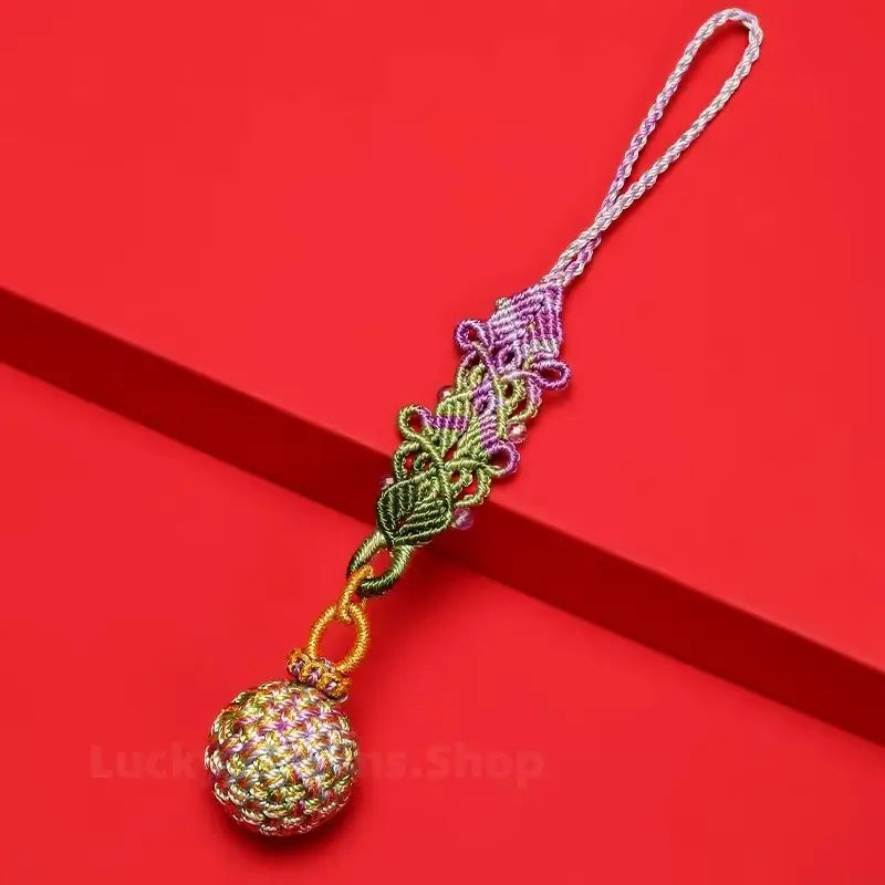 Response-for-All Chinese Knot Handmade Flower Ball Pendant-LuckyCharms.Shop